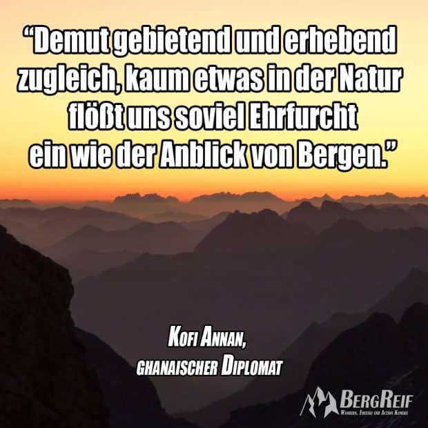 Zitate Berge und Zitate Wandern BergReif