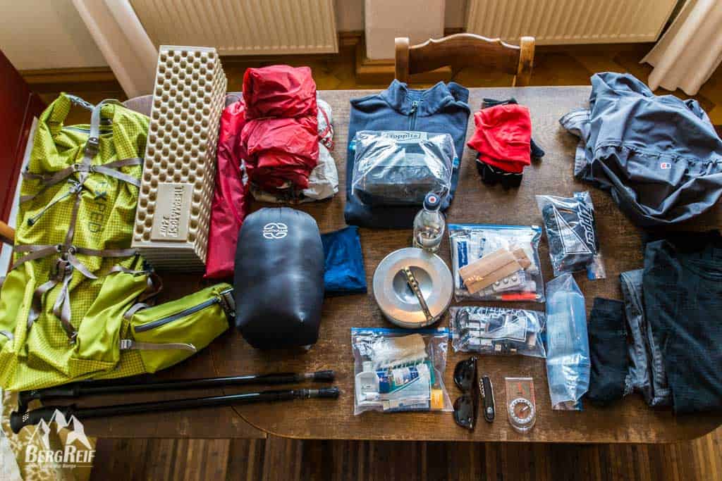 Trekking Packliste ultraleicht Trekking Ausrüstung Outdoor Blog BergReif